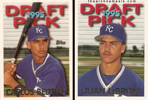 Carlos Beltran Juan Lebron 1995 Topps