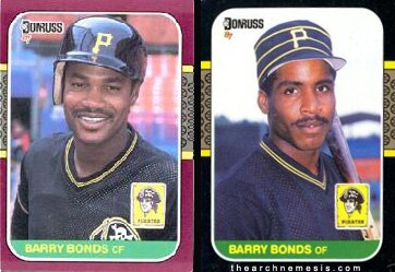 Barry Bond Johnny Ray 87 Donruss